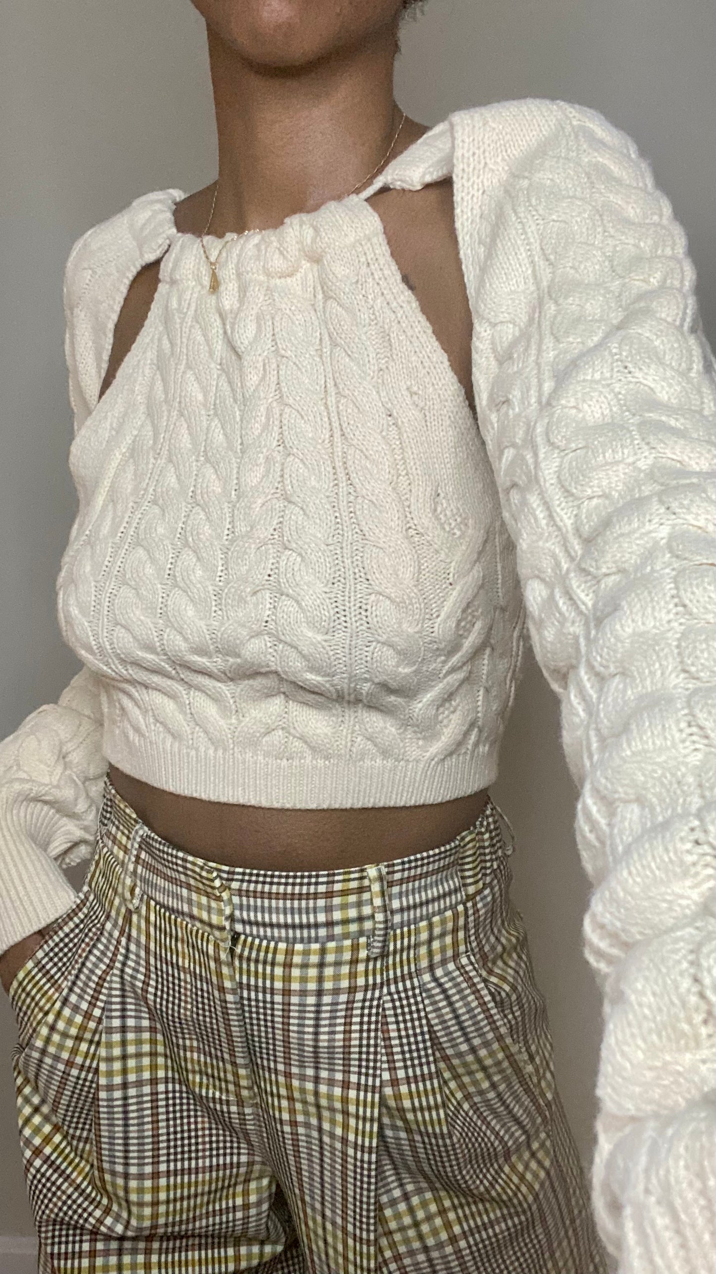 Cutout Knit Sweater