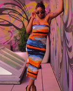 Load image into Gallery viewer, I&#39;m Wavy Midi Dress
