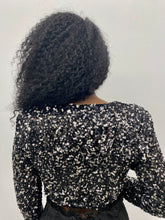 Load image into Gallery viewer, Life of The Party Sequin Crop Top
