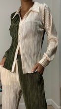 Load image into Gallery viewer, Down the Middle Plisse Pant Set
