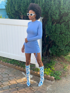 Dusty Skies Mini Dress