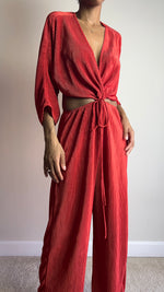 Load image into Gallery viewer, Ruby Plisse Cutout Jumpsuit
