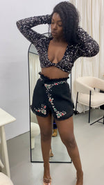 Load image into Gallery viewer, More Than Jewels Tweed Mini Skirt
