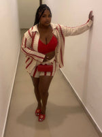 Load image into Gallery viewer, Candy Stripe Crochet Short Set
