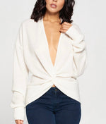 Load image into Gallery viewer, Ivory Twist Front Top
