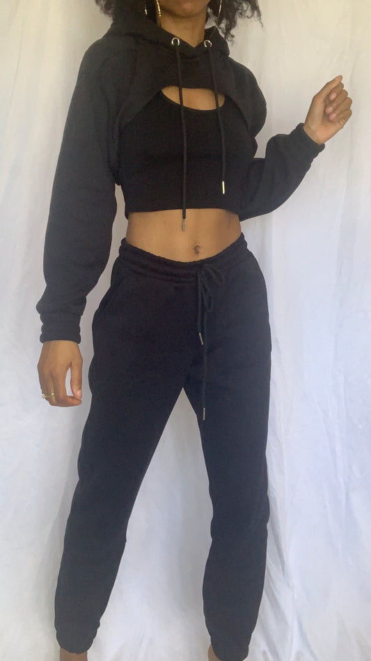 3-Peat Sweatsuit | Black