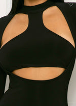 Load image into Gallery viewer, Made You Look Cutout Maxi Dress
