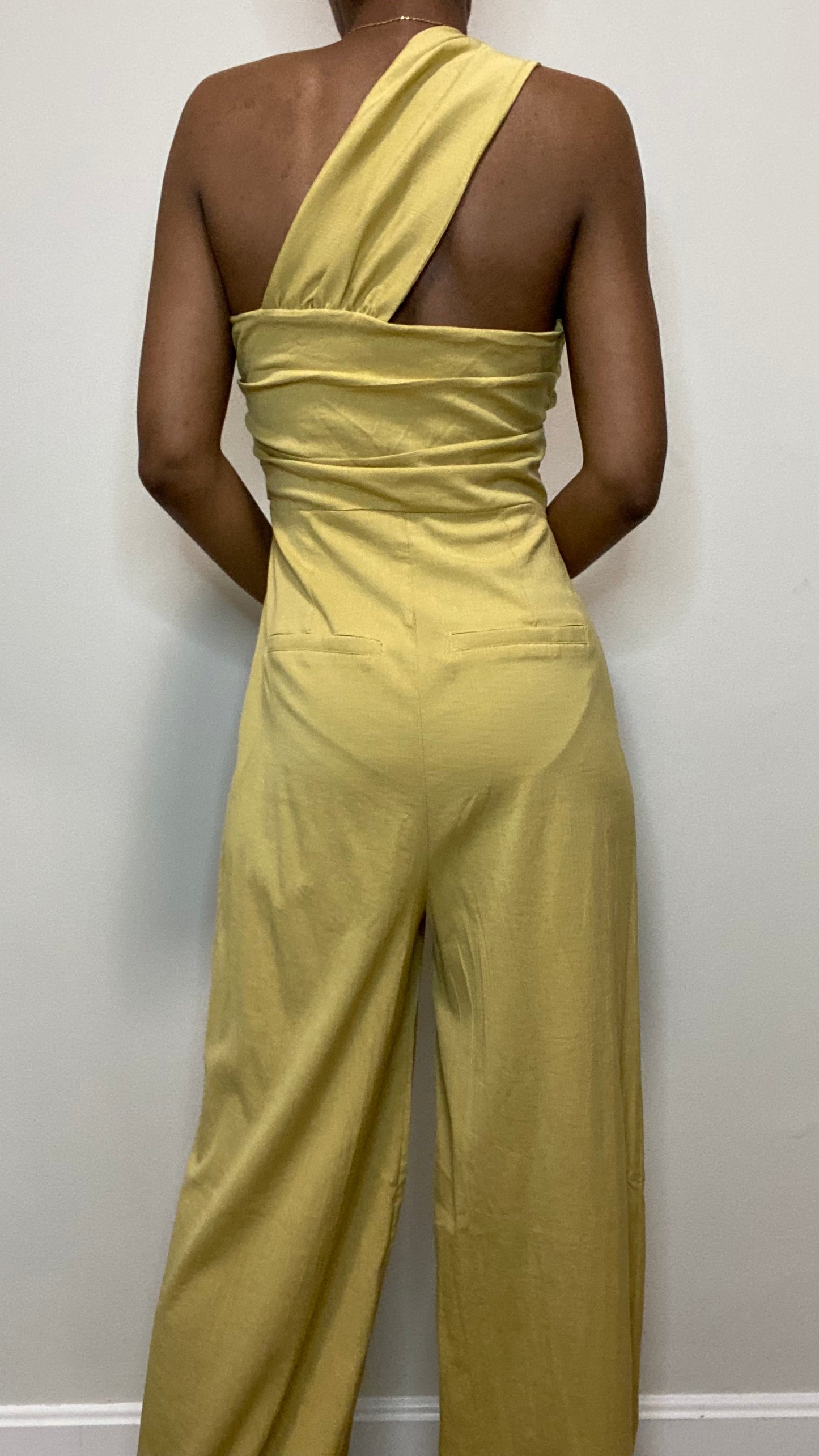 Asymmetrical One Shoulder Jumpsuit