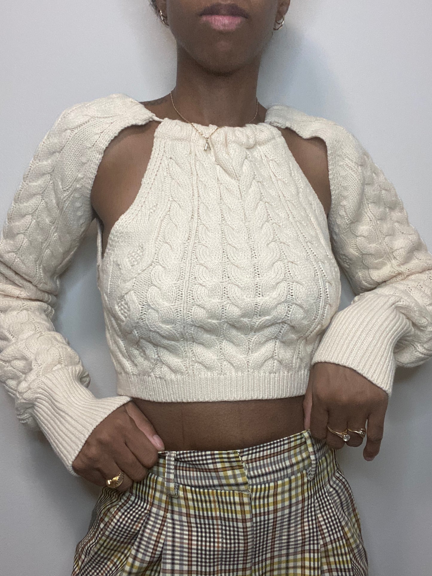 Cutout Knit Sweater