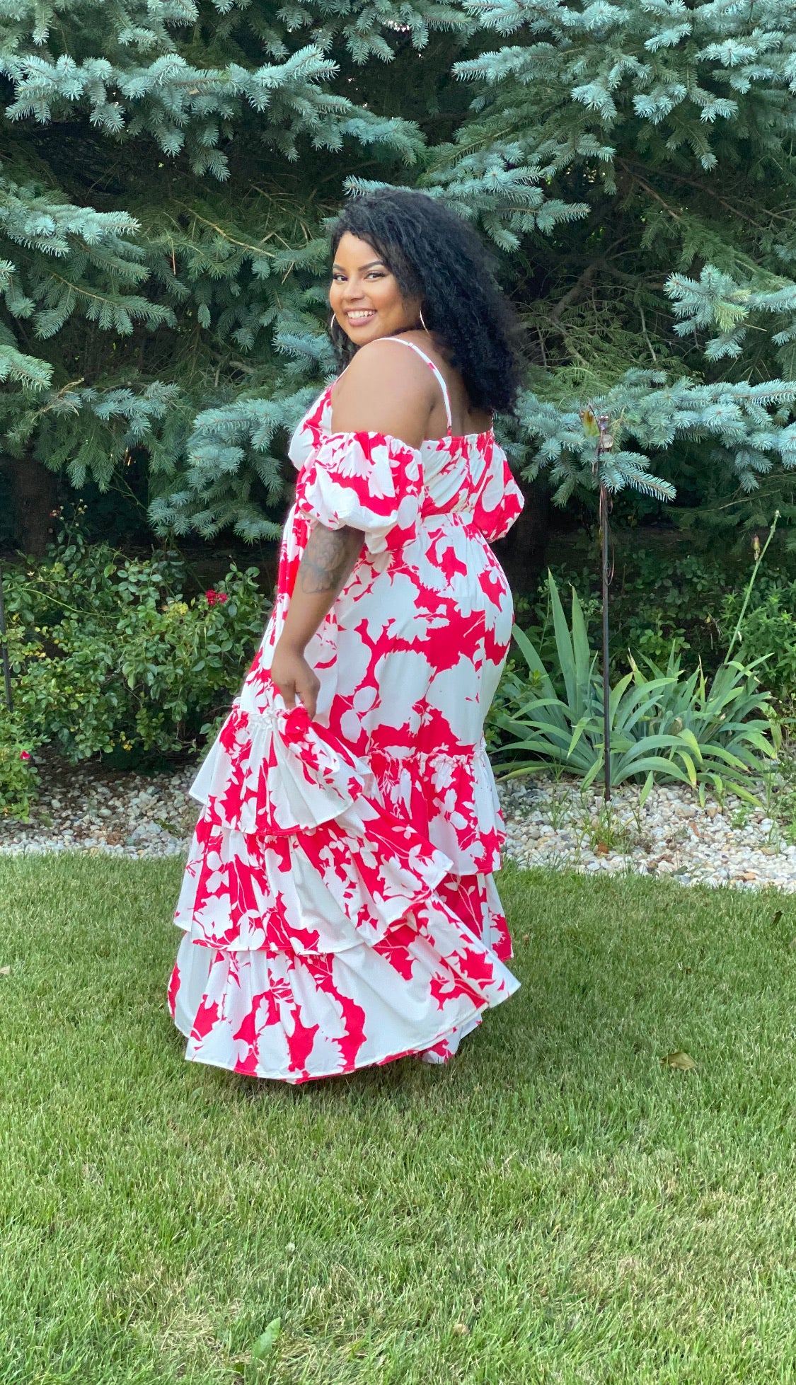 Lady in Red Maxi Dress