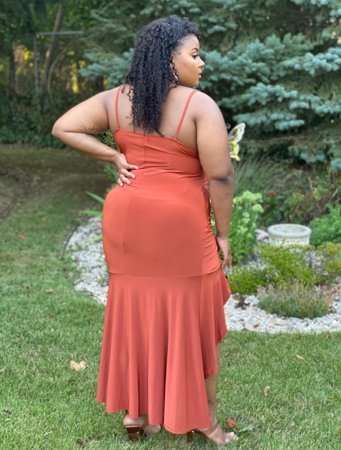 Caramel Midaxi Dress